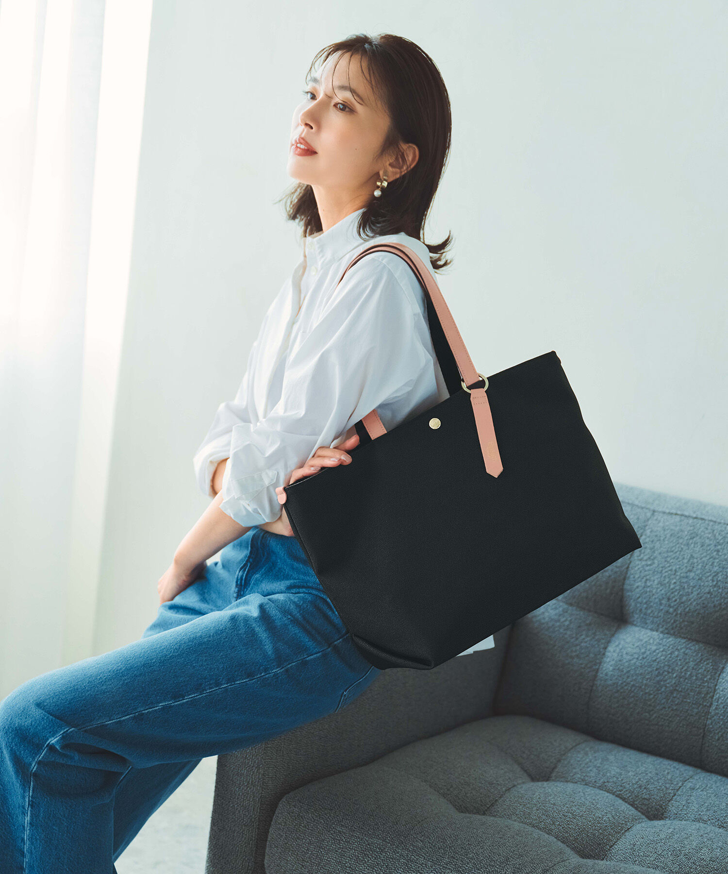 TOPKAPI BREATH「【新色追加】【Breath TOPKAPI】Aerial エアリアル ナイロン カラーストラップ付き A4 トートバッグ /軽量」|トートバッグ|