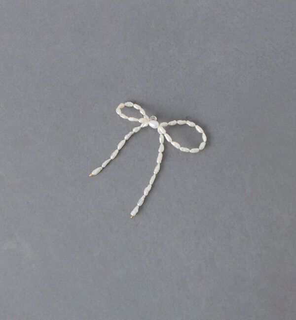 UNITED ARROWS「＜les bonbon＞BOW PRL ピアス」|ピアス|