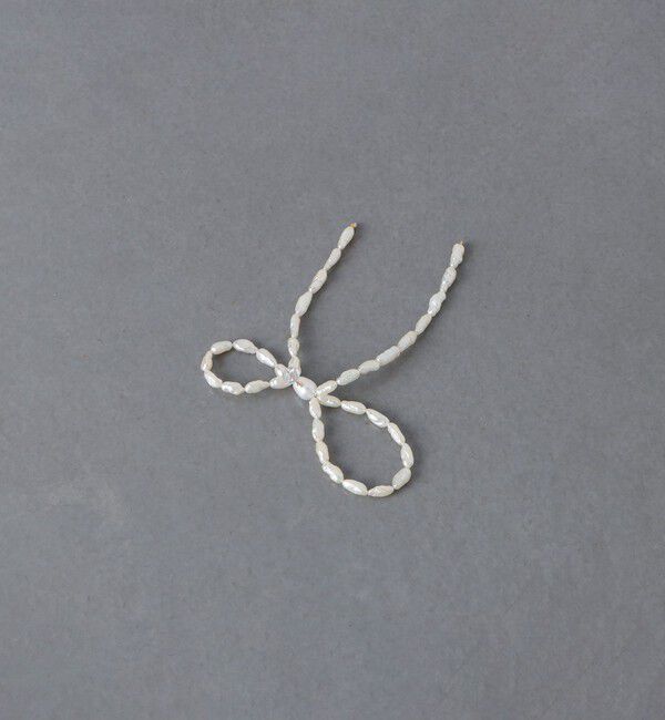 UNITED ARROWS「＜les bonbon＞BOW PRL ピアス」|ピアス|