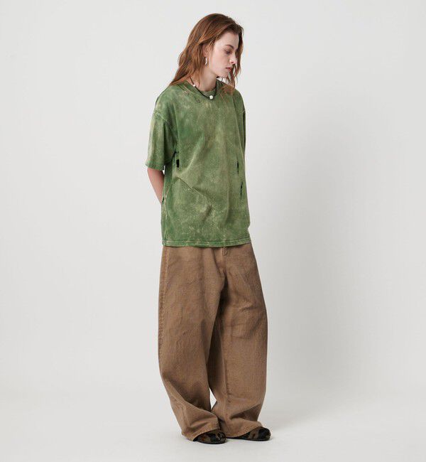 ASTRAET「＜ASTRAET＞コットン アシッド/ダメージ クルーネックTシャツ」|Tシャツ・カットソー|