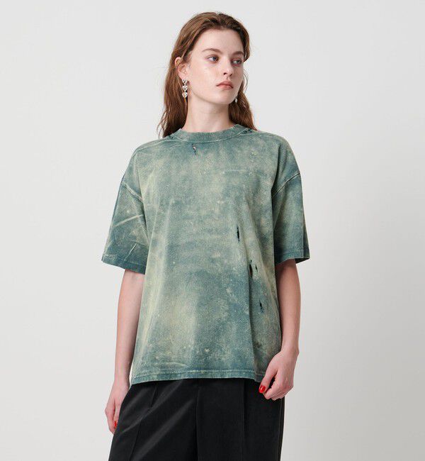 ASTRAET「＜ASTRAET＞コットン アシッド/ダメージ クルーネックTシャツ」|Tシャツ・カットソー|COBALT