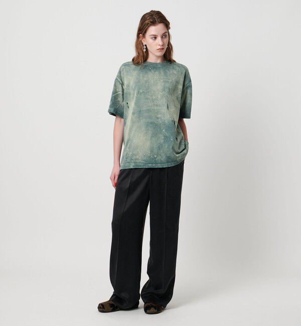 ASTRAET「＜ASTRAET＞コットン アシッド/ダメージ クルーネックTシャツ」|Tシャツ・カットソー|