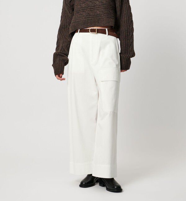 UNITED ARROWS「チノ ポケット パンツ ‐ウォッシャブル‐」|チノ|OFF WHITE
