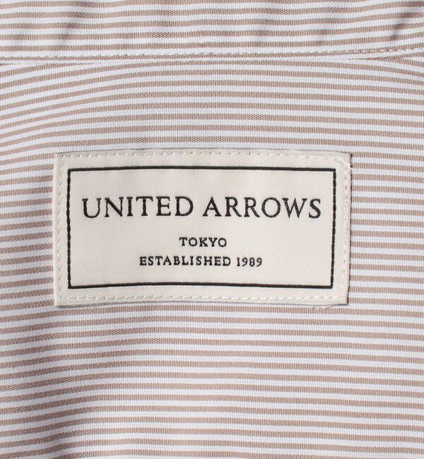UNITED ARROWS「イージーケア AG ペンシルストライプ ラウンドレギュラーカラー シャツ 抗菌防臭」|シャツ・ブラウス|