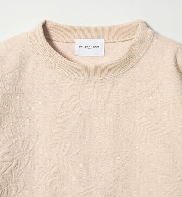 UNITED ARROWS「リーヴズ ジャガード スウェット」|スウェット・ジャージ|