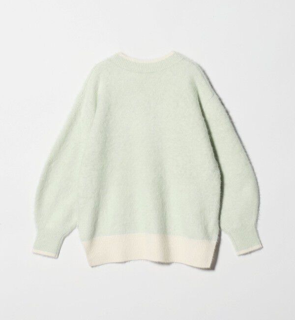 UNITED ARROWS「フォックスカシミヤ バイカラー Vネックニット」|ニット・セーター|