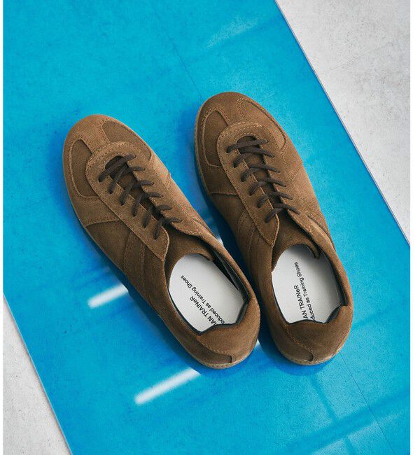 UNITED ARROWS green label relaxing「【別注】＜GERMAN TRAINeR＞GLR ジャーマントレーナー スエード スニーカー」|スニーカー|DK.BROWN