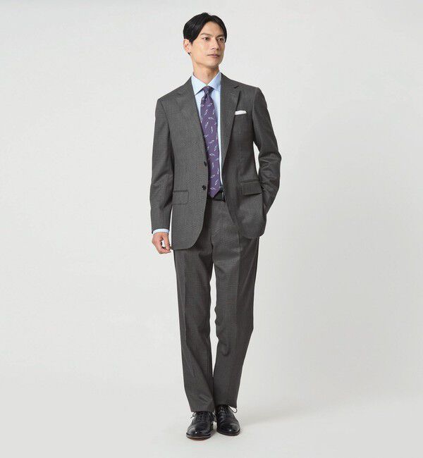 UNITED ARROWS green label relaxing「REDA グレンチェック HX 1プリーツ スーツパンツ」|スーツ|