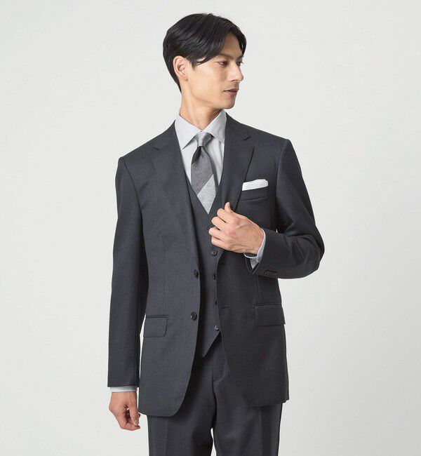 UNITED ARROWS green label relaxing「コットン ヘリンボーン ワイドカラー ドレスシャツ -形態安定-」|シャツ・ブラウス|