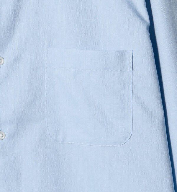 UNITED ARROWS green label relaxing「コットン ヘリンボーン ワイドカラー ドレスシャツ -形態安定-」|シャツ・ブラウス|