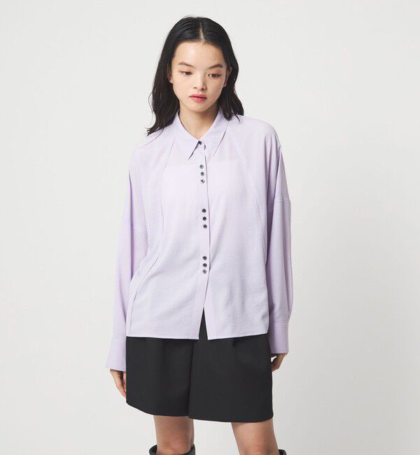 EMMEL REFINES「＜EMMEL REFINES＞EM V/ポプリン オーバー シャツ」|シャツ・ブラウス|