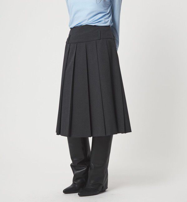 EMMEL REFINES「＜EMMEL REFINES＞EM プリーツ ミディアム スカート」|スカート|