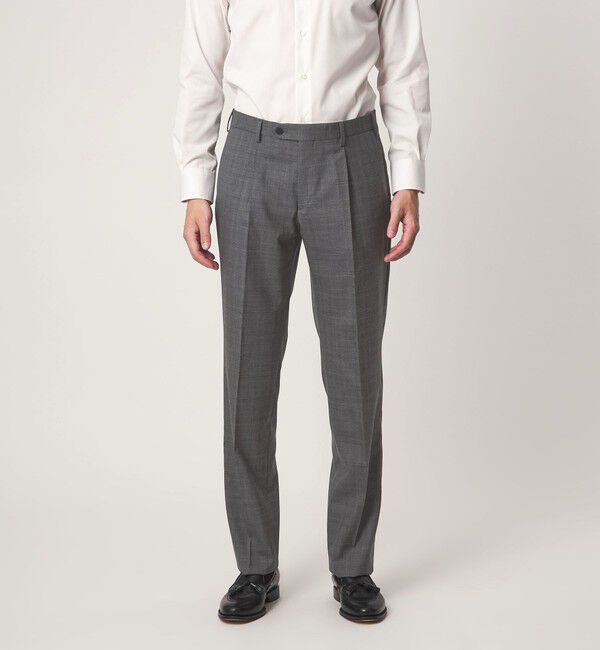 UNITED ARROWS green label relaxing「REDA グレンチェック HX 1プリーツ スーツパンツ」|スーツ|