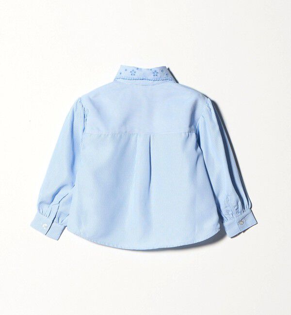 UNITED ARROWS green label relaxing「襟 刺しゅう ストライプ シャツ / キッズ  100cm-130cm」|シャツ・ブラウス|