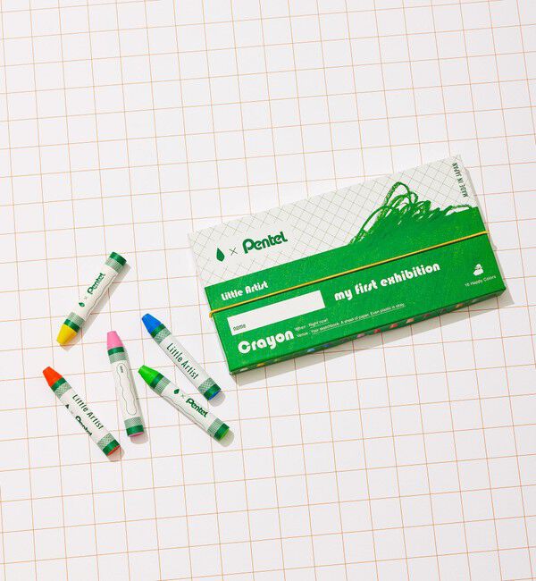 UNITED ARROWS green label relaxing「＜Pentel＞図画工作 ずこうクレヨン 極太16色  / キッズ」|フィギュア・ホビー|