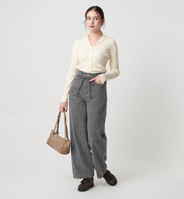 BEAUTY&YOUTH UNITED ARROWS「コットンカシミヤ リブセーラーカラー カーディガン ウォッシャブル」|カーディガン|