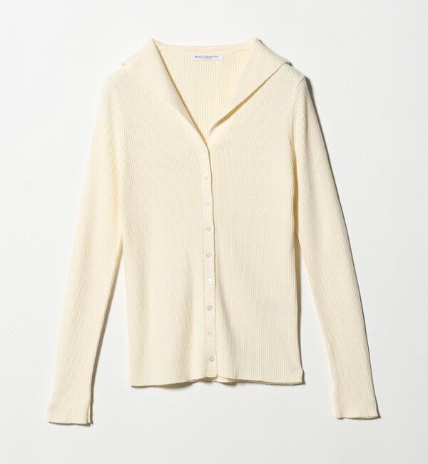 BEAUTY&YOUTH UNITED ARROWS「コットンカシミヤ リブセーラーカラー カーディガン ウォッシャブル」|カーディガン|