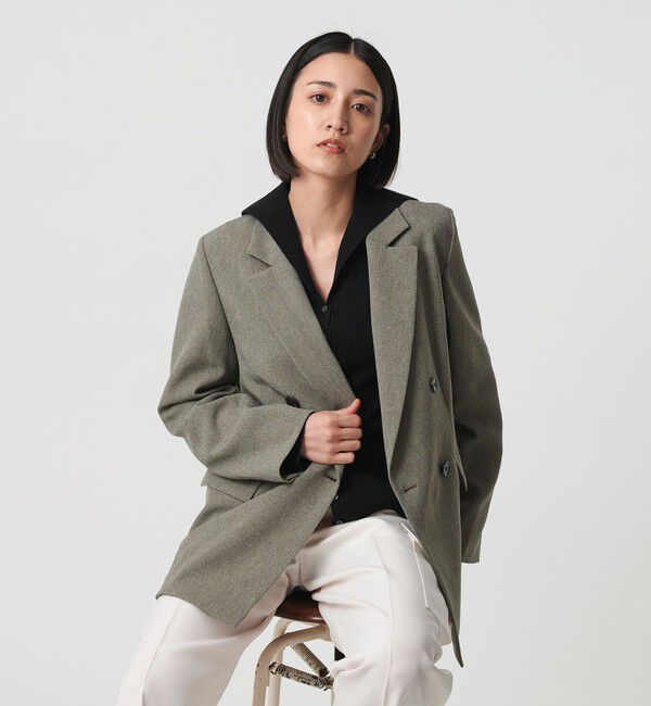 BEAUTY&YOUTH UNITED ARROWS「コットンカシミヤ リブセーラーカラー カーディガン ウォッシャブル」|カーディガン|