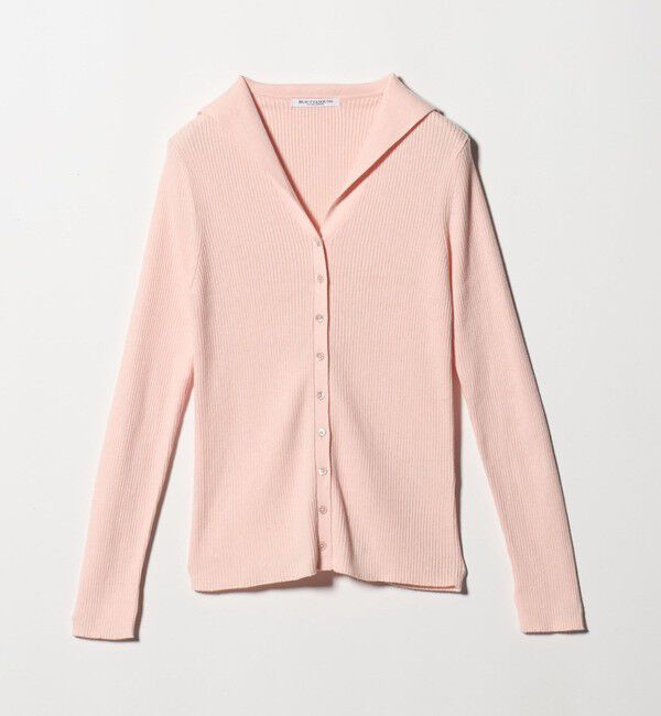 BEAUTY&YOUTH UNITED ARROWS「コットンカシミヤ リブセーラーカラー カーディガン ウォッシャブル」|カーディガン|