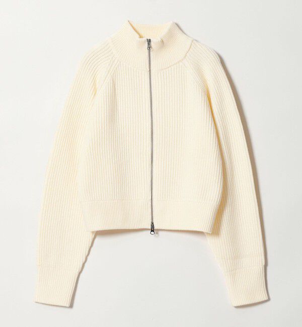 BEAUTY&YOUTH UNITED ARROWS「ウールブレンドアゼ ジップショートカーディガン」|カーディガン|