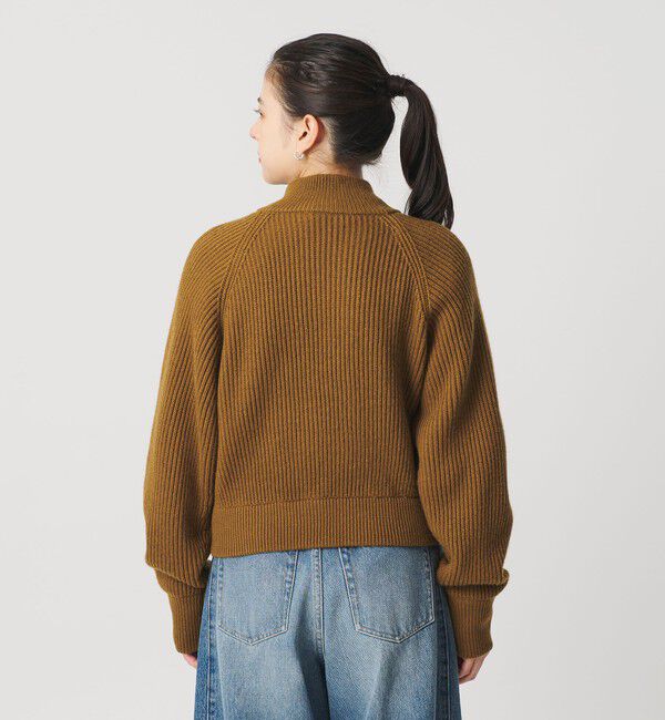 BEAUTY&YOUTH UNITED ARROWS「ウールブレンドアゼ ジップショートカーディガン」|カーディガン|