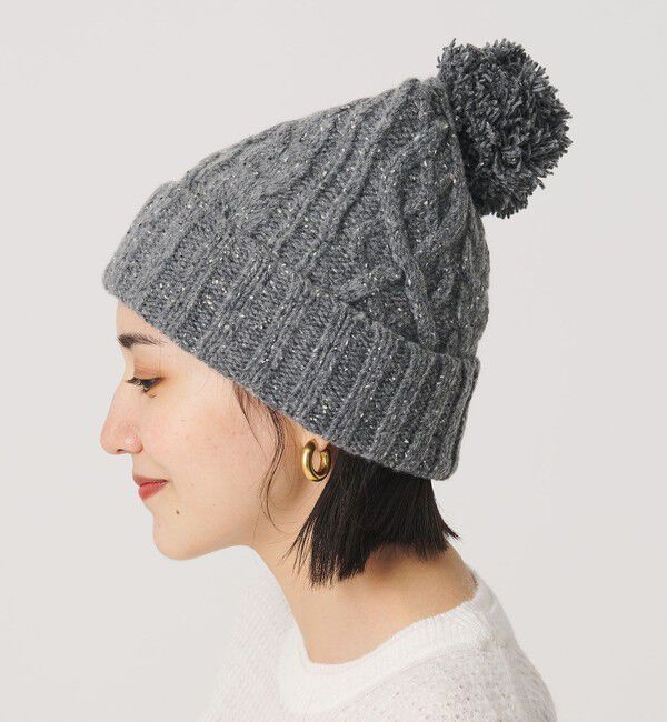 BEAUTY&YOUTH UNITED ARROWS「ネップ ポンポン ニットキャップ 2WAY」|ニット帽|