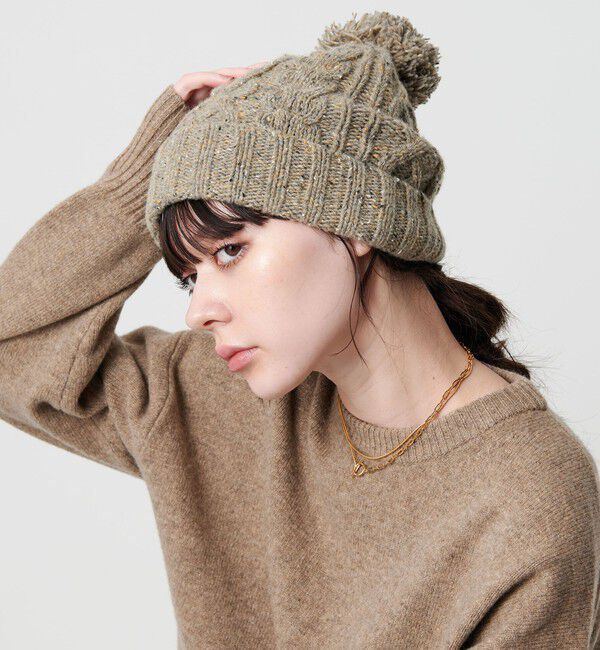 BEAUTY&YOUTH UNITED ARROWS「ネップ ポンポン ニットキャップ 2WAY」|ニット帽|