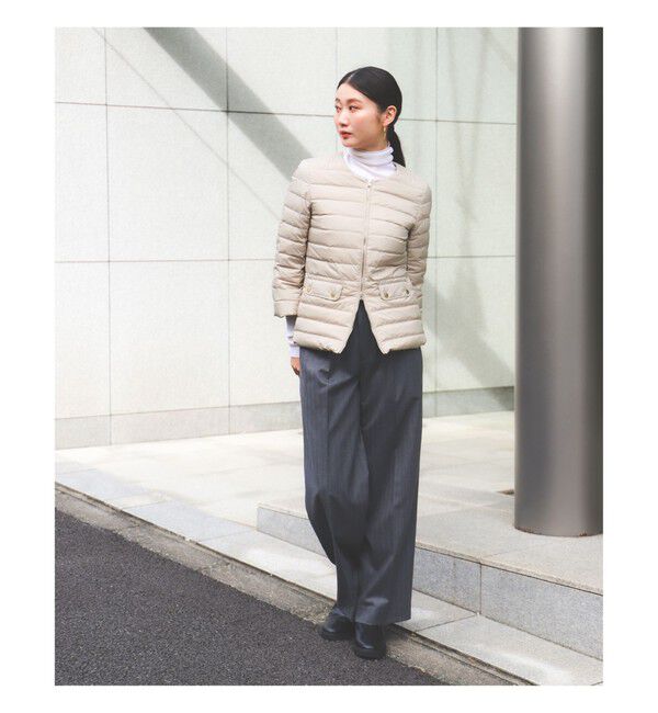 Demi-Luxe BEAMS 「【別注】TATRAS / ACACIA ノーカラー ライトダウンジャケット」|ブルゾン・スタジャン|