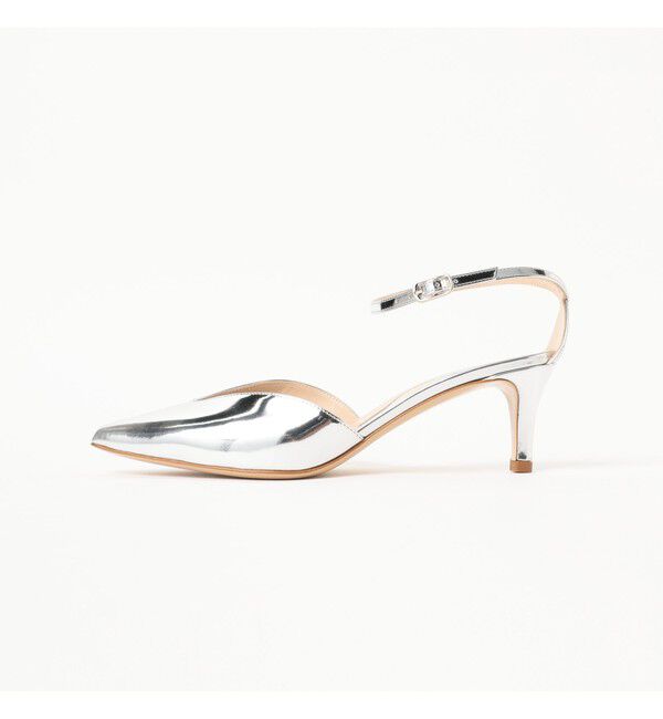 Demi-Luxe BEAMS 「NEBULONI E. / アンクルストラップ シルバー サンダル」|サンダル|