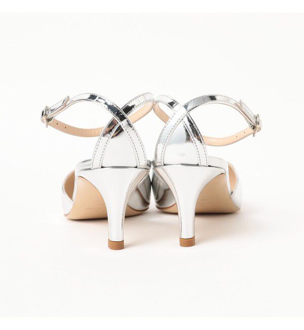 Demi-Luxe BEAMS 「NEBULONI E. / アンクルストラップ シルバー サンダル」|サンダル|