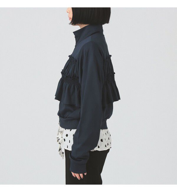 Ray BEAMS 「フリル ジャージ ブルゾン」|スウェット・ジャージ|