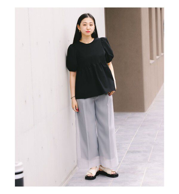 Ray BEAMS 「ランタンスリーブ ギャザー ブラウス」|シャツ・ブラウス|