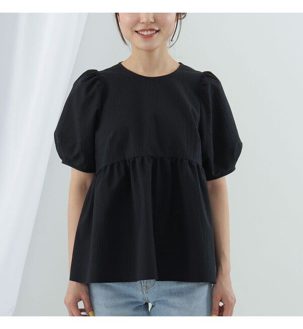 Ray BEAMS 「ランタンスリーブ ギャザー ブラウス」|シャツ・ブラウス|