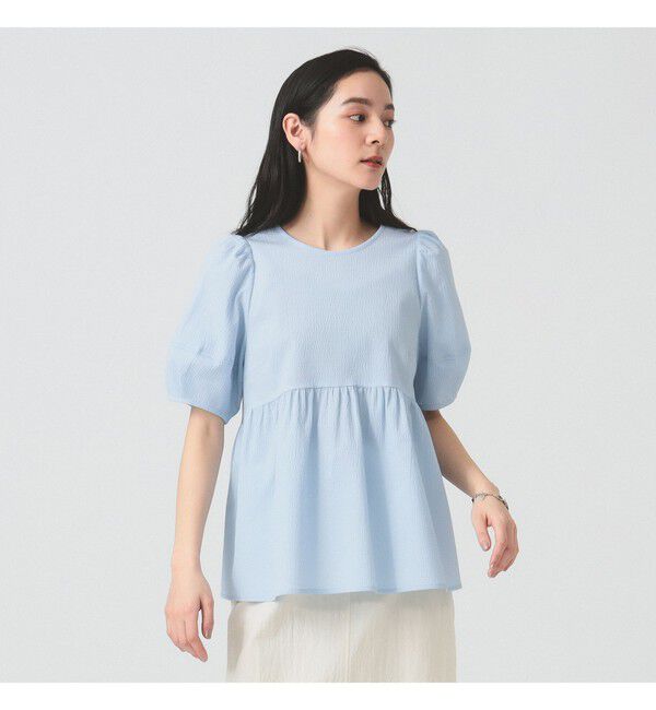 Ray BEAMS 「ランタンスリーブ ギャザー ブラウス」|シャツ・ブラウス|