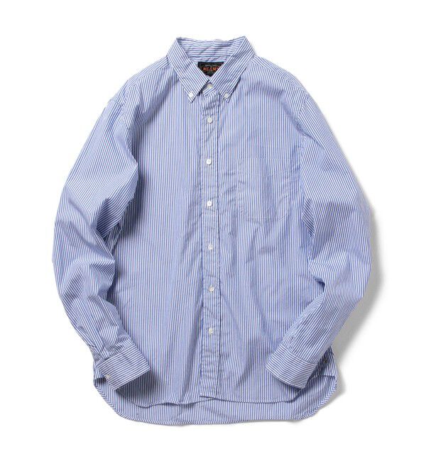 BEAMS PLUS「BEAMS PLUS / コットンブロード ロンドンストライプ ボタンダウン シャツ」|シャツ・ブラウス|
