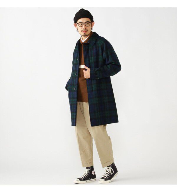 BEAMS PLUS「BEAMS PLUS / ハリスツイード バルカラー コート」|その他|