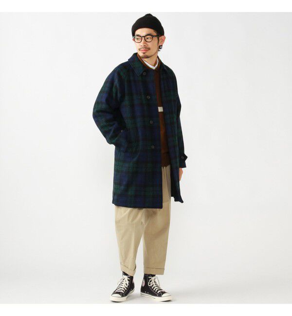 BEAMS PLUS「BEAMS PLUS / ハリスツイード バルカラー コート」|その他|