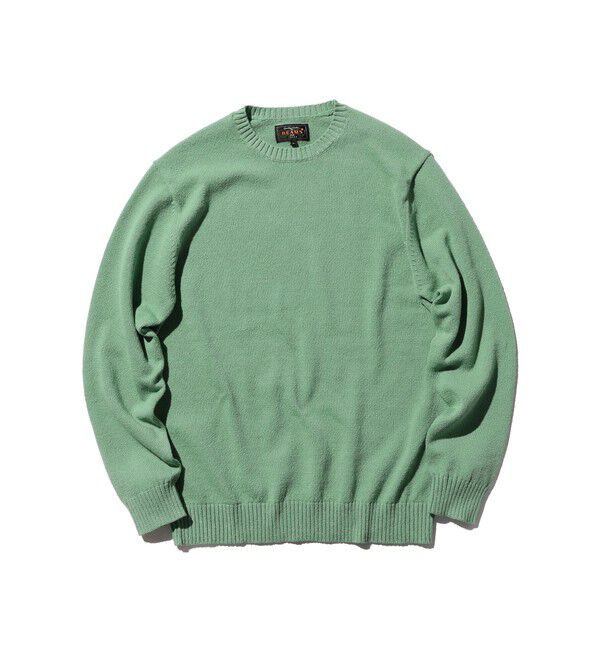 BEAMS PLUS「Crew LilyYarn 7G」|ニット・セーター|SEAFOAM
