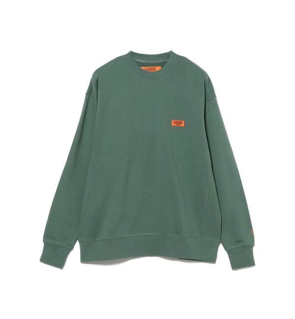 BEAMS「【別注】UNIVERSAL OVERALL / ロゴ クルーネック スウェット」|スウェット・ジャージ|