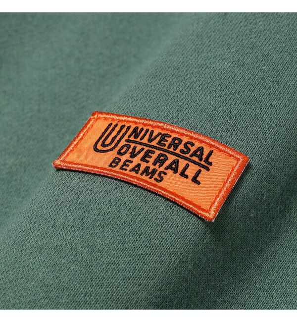 BEAMS「【別注】UNIVERSAL OVERALL / ロゴ クルーネック スウェット」|スウェット・ジャージ|