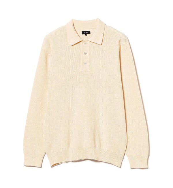 BEAMS「12ゲージ アゼ ニットポロ」|ニット・セーター|NATURAL