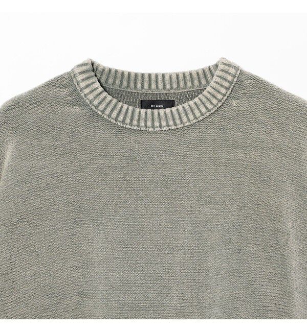 BEAMS「7ゲージ フェード クルーネック ニット」|ニット・セーター|