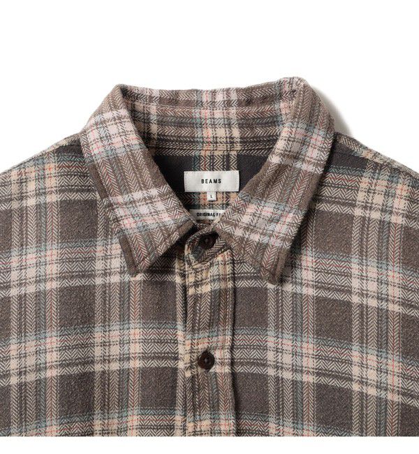 BEAMS「ワイドフィット フェード チェックシャツ」|シャツ・ブラウス|