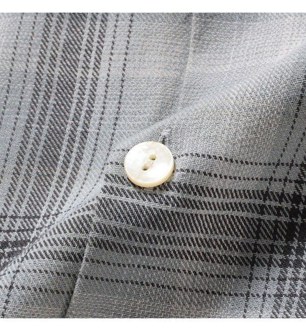 BEAMS「オンブレチェック オープンカラー シャツ」|シャツ・ブラウス|