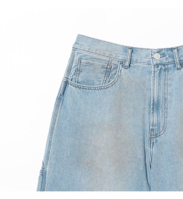 BEAMS「クォーターレングス ペインターデニム」|デニム|