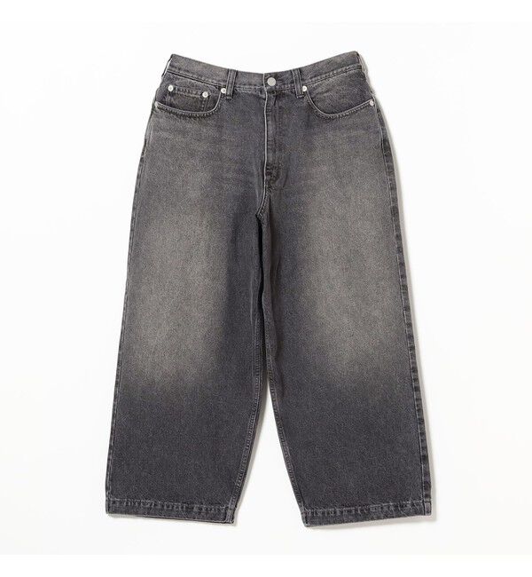 BEAMS「ワイドストレート バルーン デニムパンツ」|デニム|BLACK