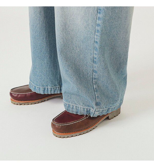 BEAMS「ワイドストレート バルーン デニムパンツ」|デニム|