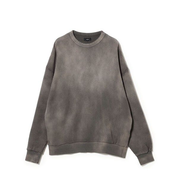 BEAMS「ワイドフィット フェード ヘビーウェイトワッフル Tシャツ」|Tシャツ・カットソー|CHARCOAL.GREY