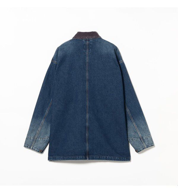 BEAMS「デニム ルーズ カバーオール」|ブルゾン・スタジャン|