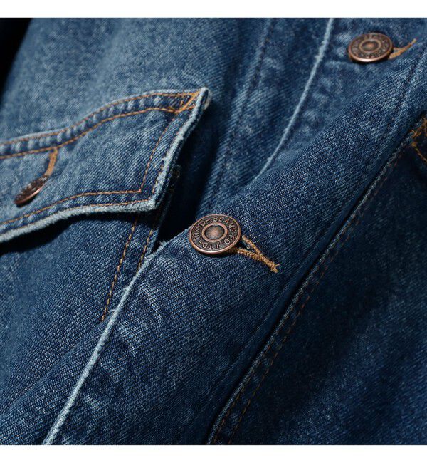 BEAMS「デニム ルーズ カバーオール」|ブルゾン・スタジャン|